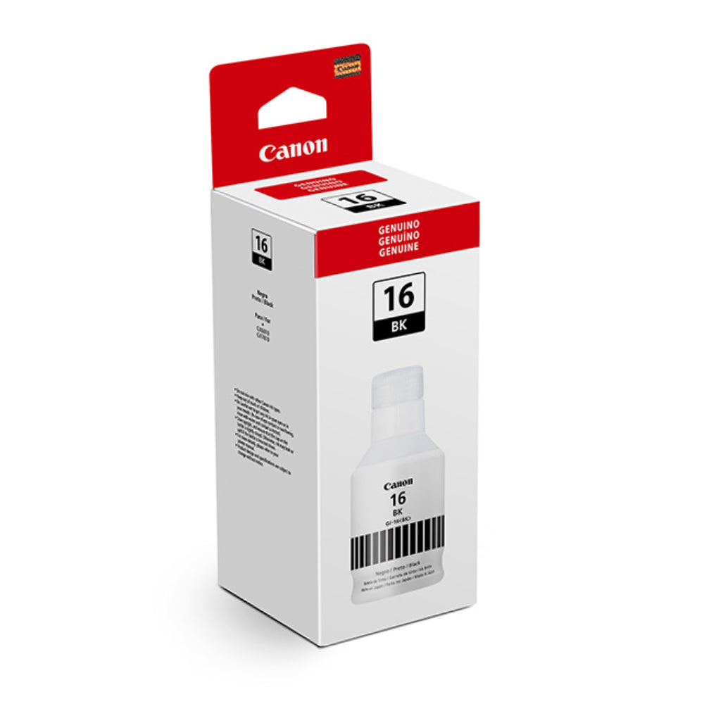 Refil de Tinta Canon GI-16 Preto 170ml Original para Linha Maxify GX GX6010, GX7010