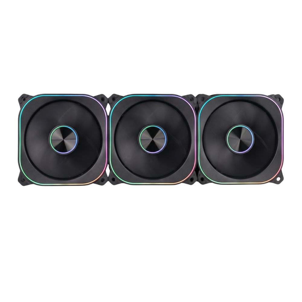 Kit Cooler 3x Aerion Veil S FAN100BK 120mm ARGB Preto com Hub Controlador e Controle Remoto