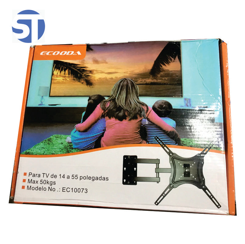 Suporte Tv Articulado 14 A 55 Polegadas Até 50kg Universal Ecooda EC 10073