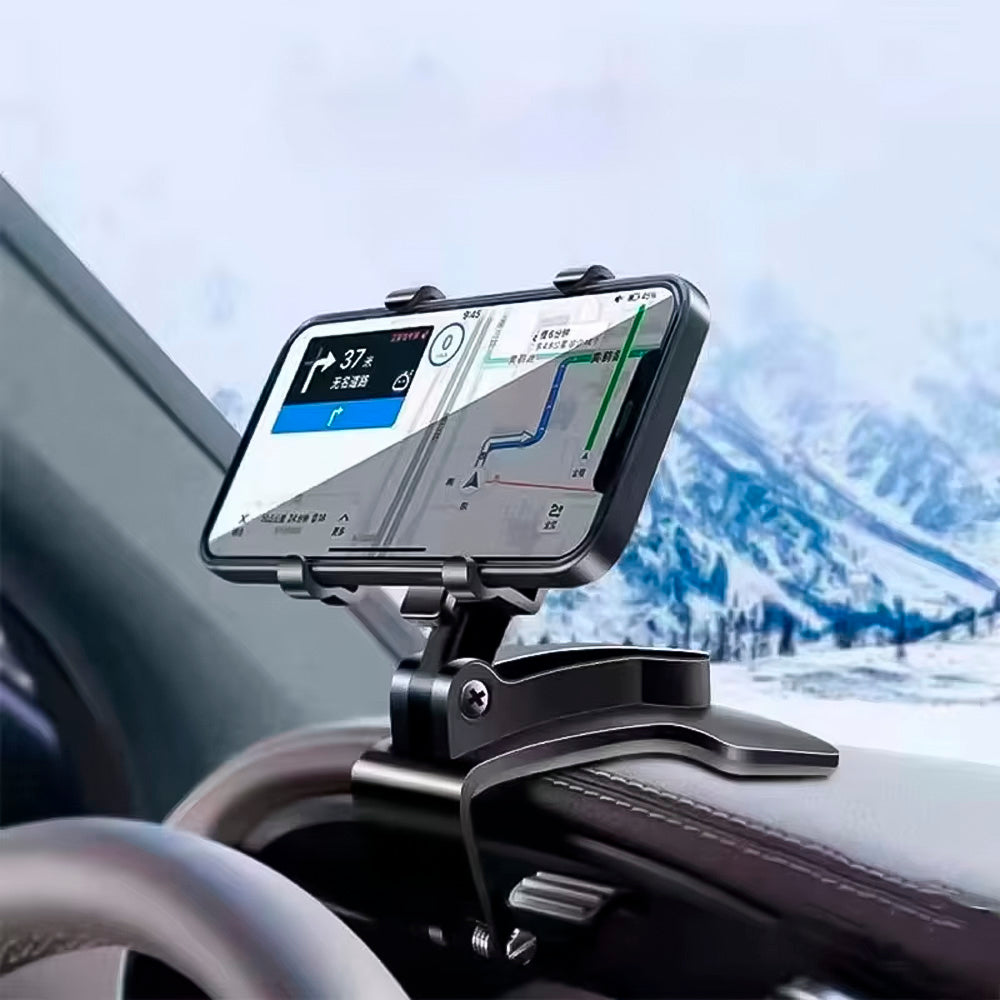 Suporte Veicular Universal Para Smartphone, Trava Automatica Anti Queda - Preto