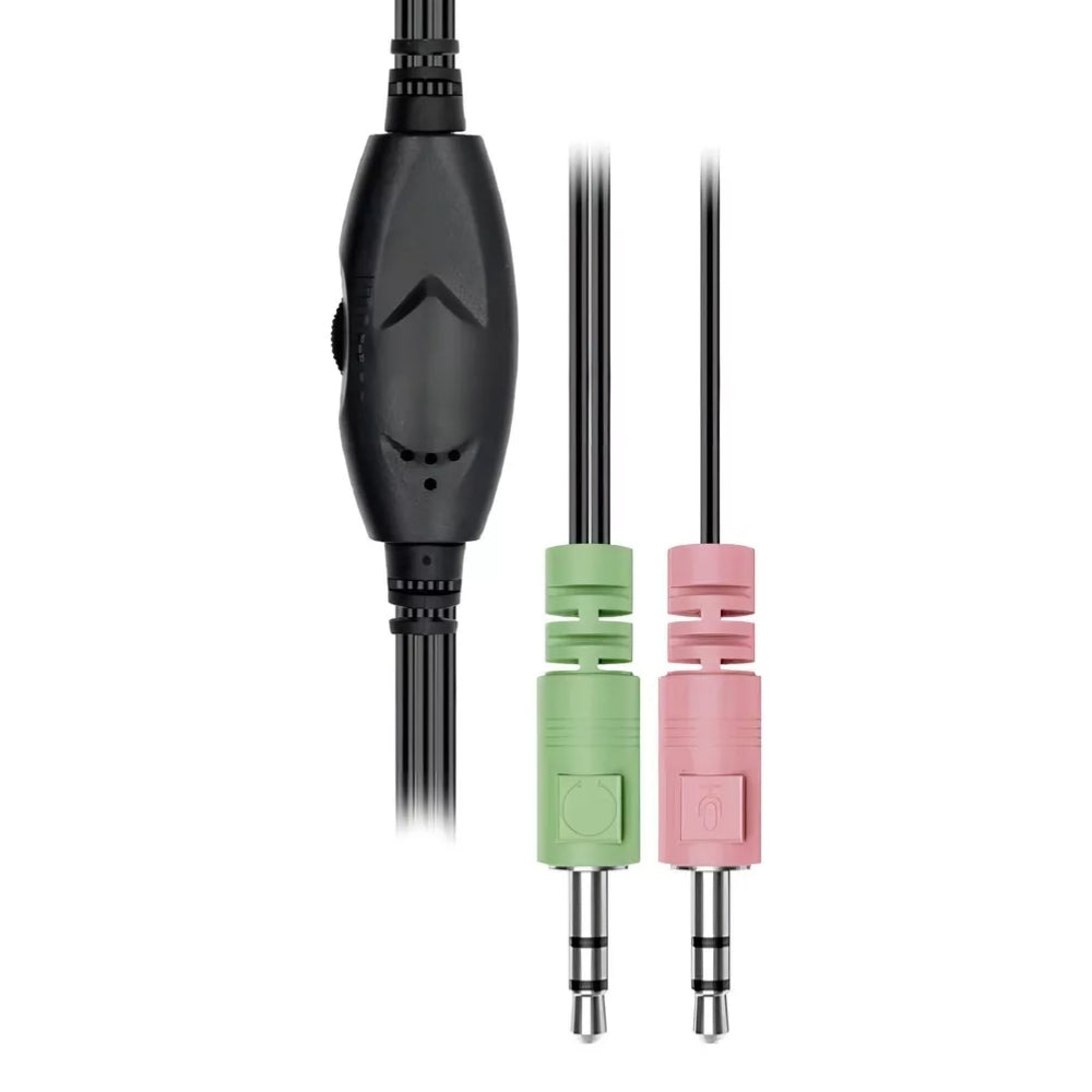 Headset PH-120BK C3Tech Conector 2x P2 3.5mm Circumaural, Microfone Omnidirecional, Estéreo, Integrado Ajustável - Preto
