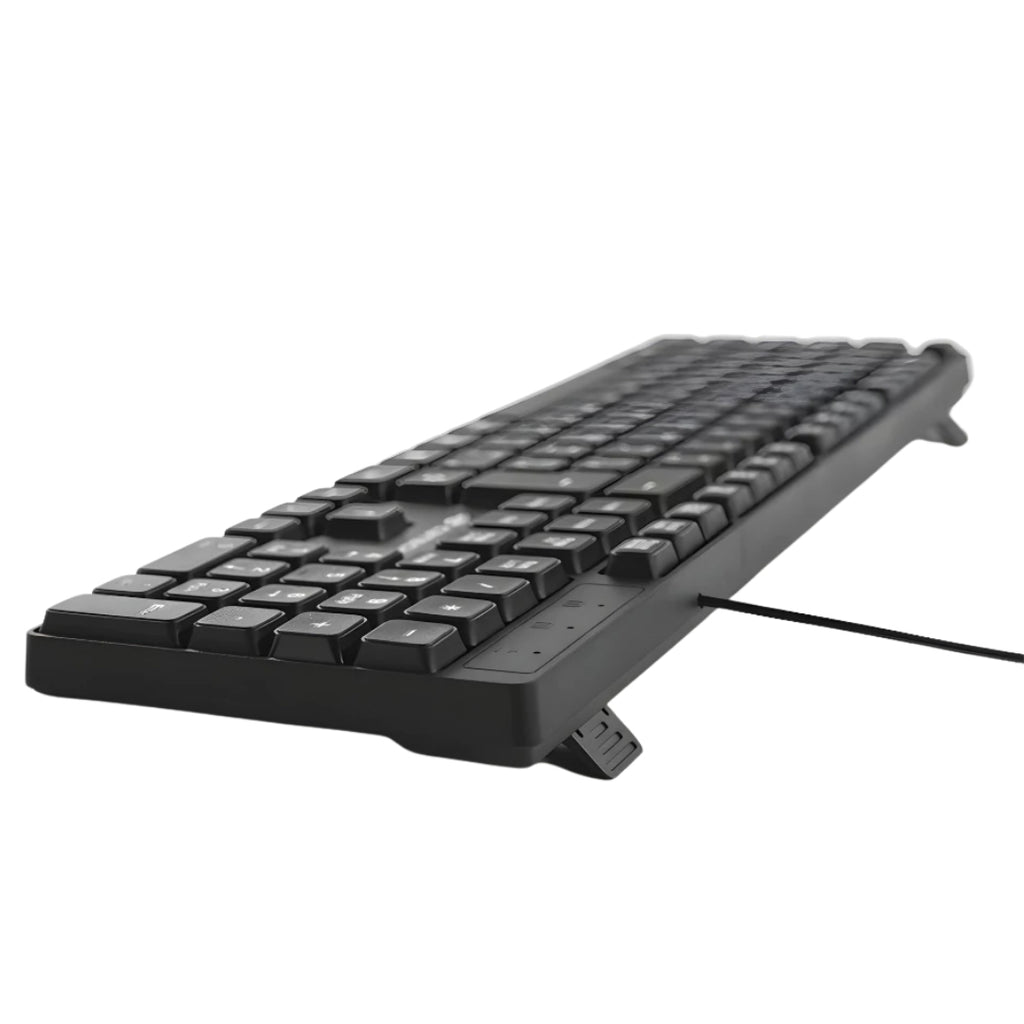 Teclado USB Multimídia KB-M10BK, ABNT2, Plug And Play, Regulagem de Altura, C3Tech - Preto