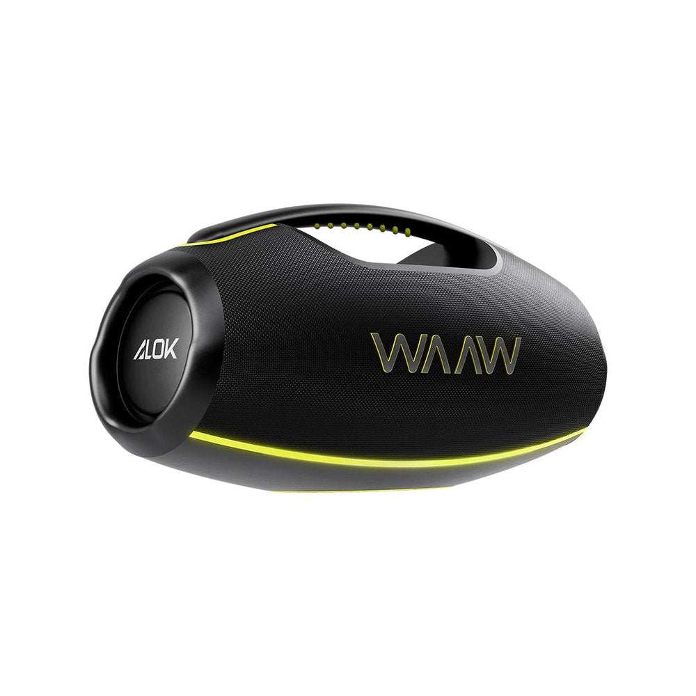 Caixa de Som Bluetooth Waaw by Alok Hyperboom 1000 Preto, 180W, RMS, IPX4, Bateria 24h, TWS, Party Mode
