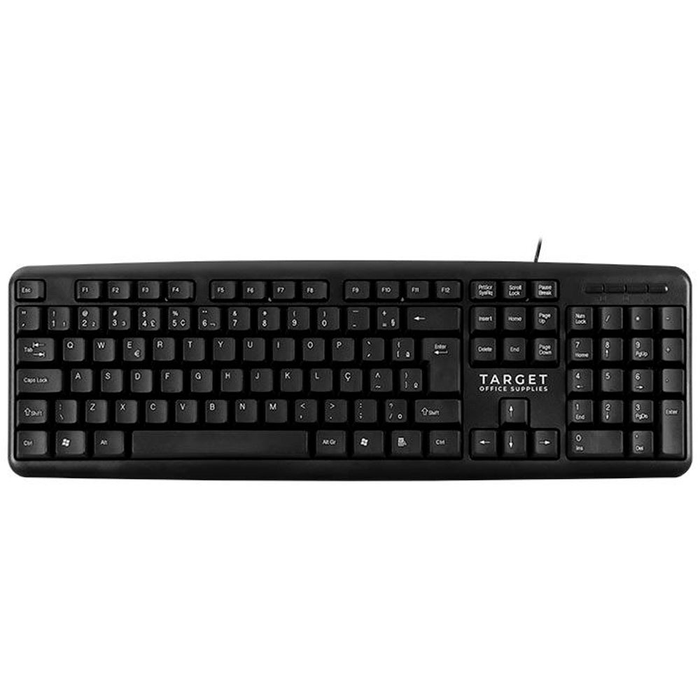 Kit Teclado e Mouse Office TGT GR100 V3, ABNT2, 1000DPI, Preto, TGT-GR100-BK03
