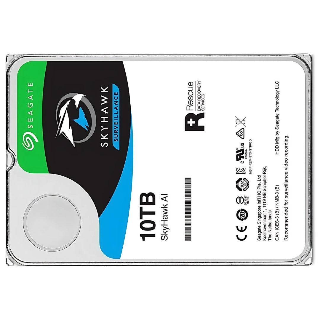 HD Seagate 10TB SkyHawk AI Surveillance 3.5" SATA 3 7200RPM - ST10000VE001