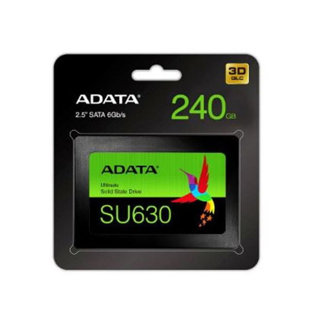 HD SSD Adata SU630- 240GB SATA Leitura 520MB/s Gravação 450MB/s -ASU630SS-240GQ-R