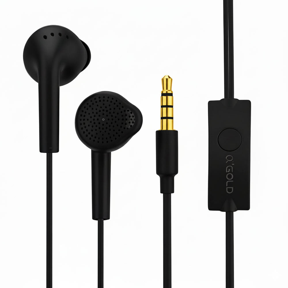 Fone De Ouvido Stereo, Super Bass, com Microfone, Fio 1.2 Metros, A'Gold, FN-A05 - Preto