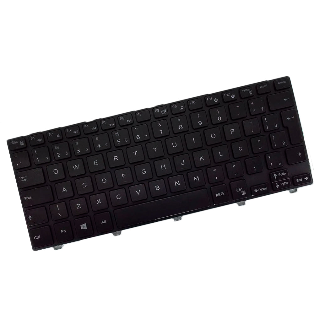 Teclado Notebook Dell Inspiron 14 3000, 3441, 3442, 3443, 3451, 3458, Preto-Br-Frame Pn: NSK-LQ0BC 1B