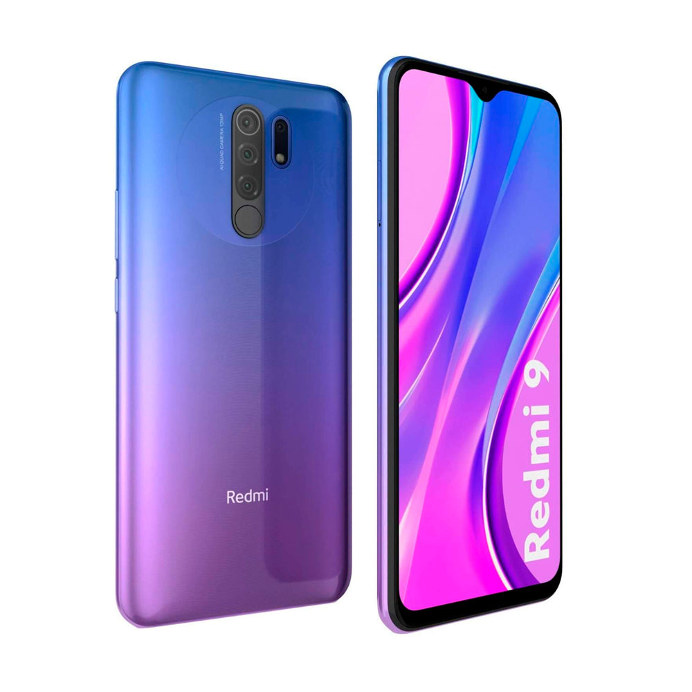 Smartphone Xiaomi Redmi 9, 64GB Armazenamento, 4GB RAM, Dual SIM, 6.53" - Roxo Sunset Purple