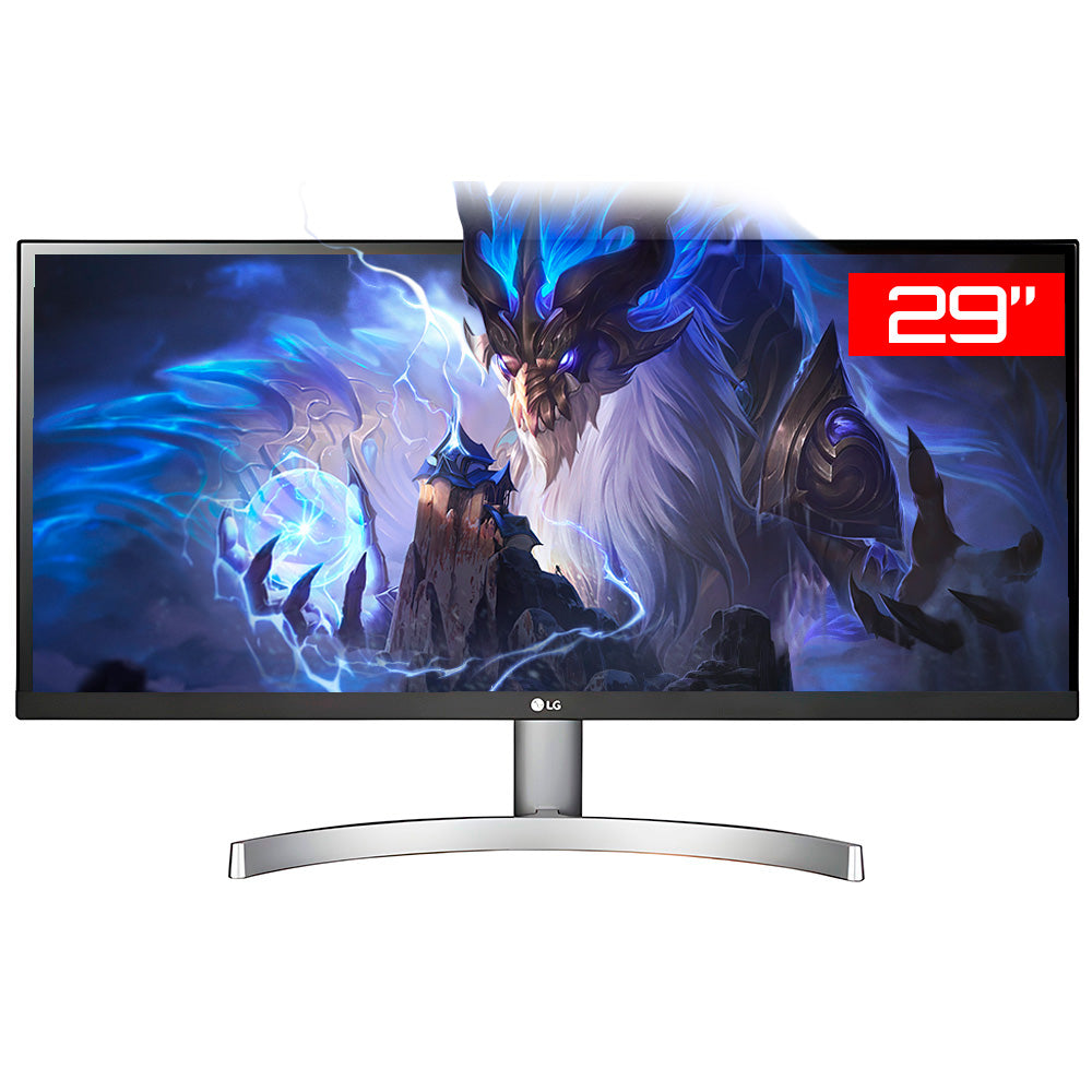 Monitor Gamer LG 29' IPS, Ultra Wide, Full HD, HDMI, VESA, HDR 10, 99% sRGB, FreeSync, Som Integrado 29WK600W - Vitrine