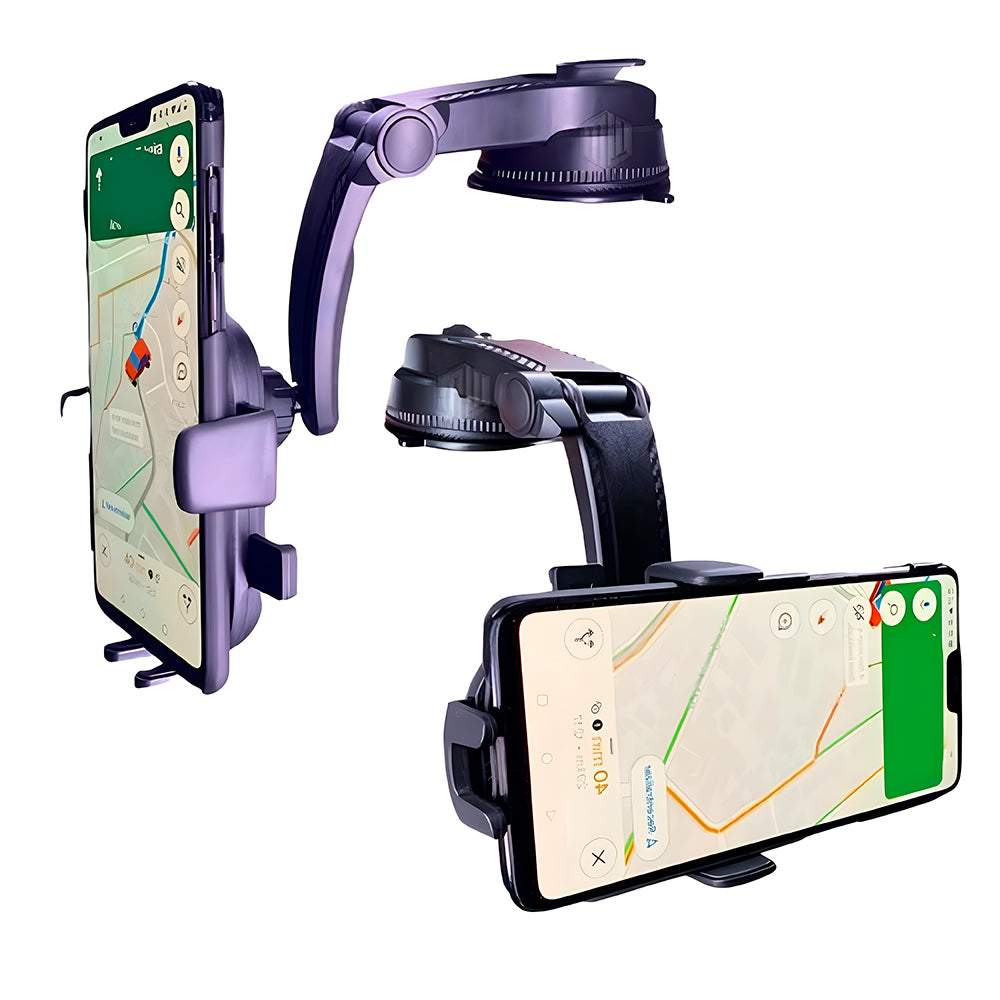 Suporte Veicular Universal Para Smartphone, Clipe, Ajuste 360 Graus, Oberon, OR-699, Preto