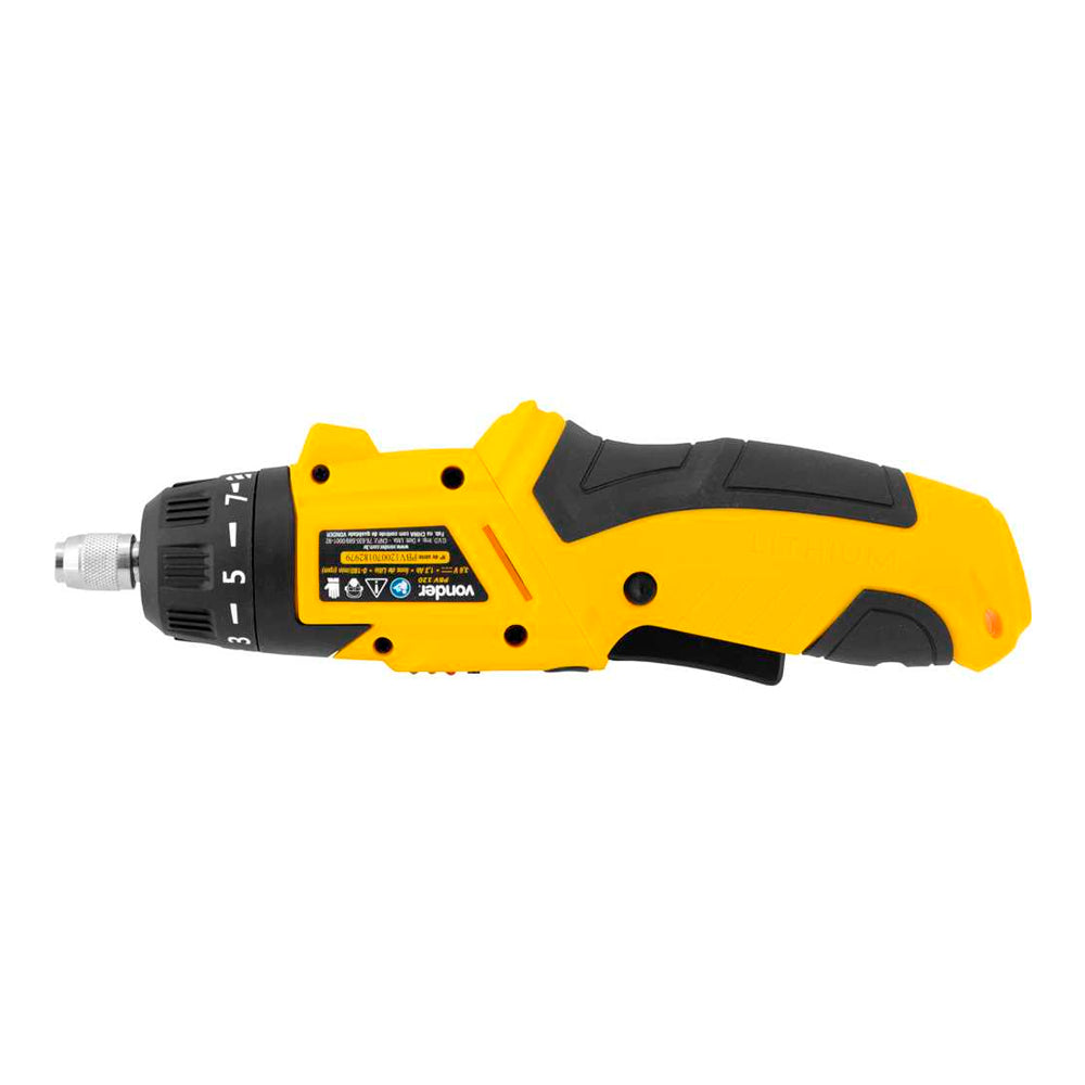 Parafusadeira a Bateria Vonder PBV 120 Bivolt 3,6V com 12 Acessórios e Carregador