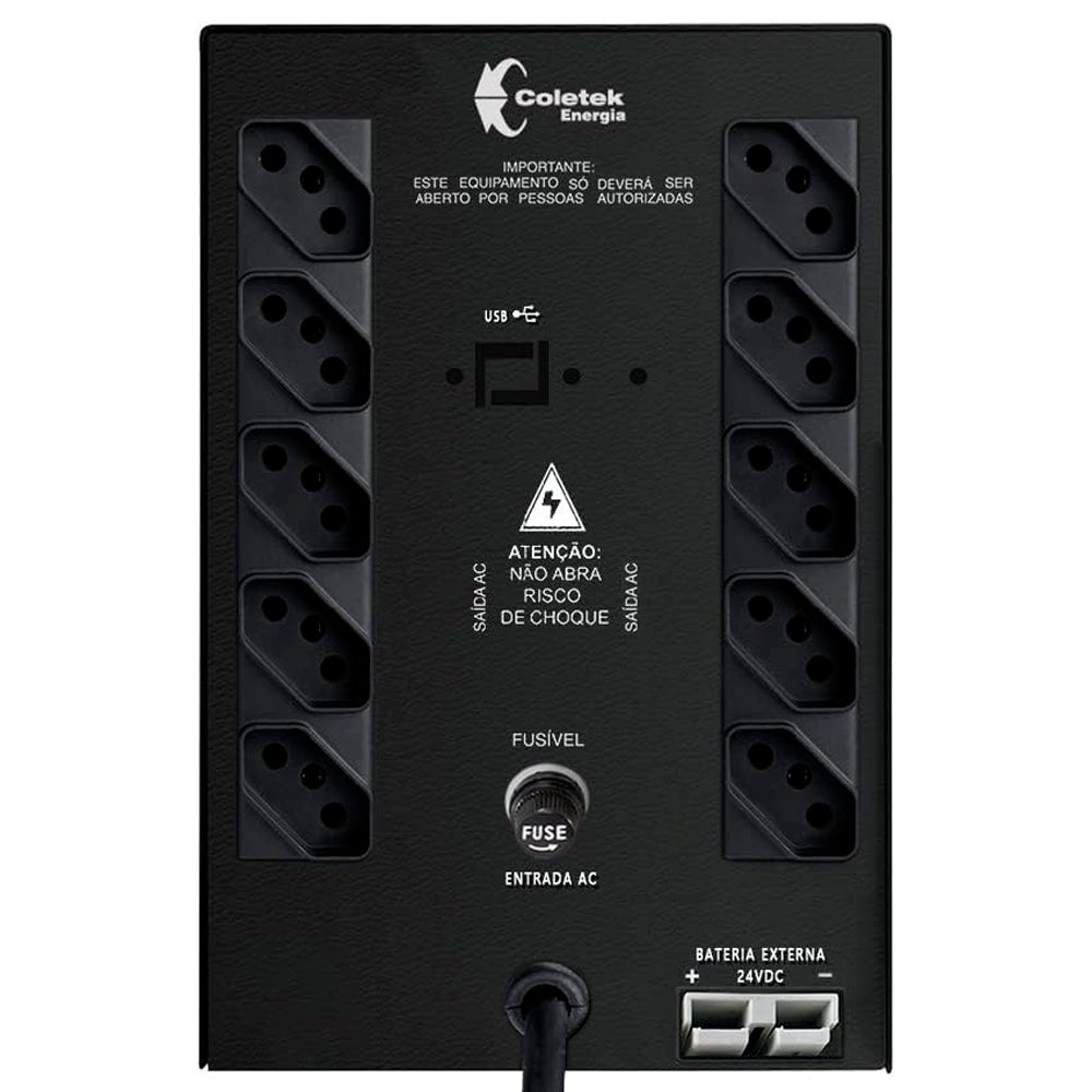 Nobreak Estabilizador UPS PG II 2500VA BIV 4BAT 10T USB CLK