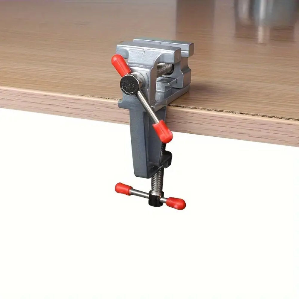 Mini Torno Morsa de Bancada Multifuncional Mini em Liga de Alumínio para Joias e Eletrônicos