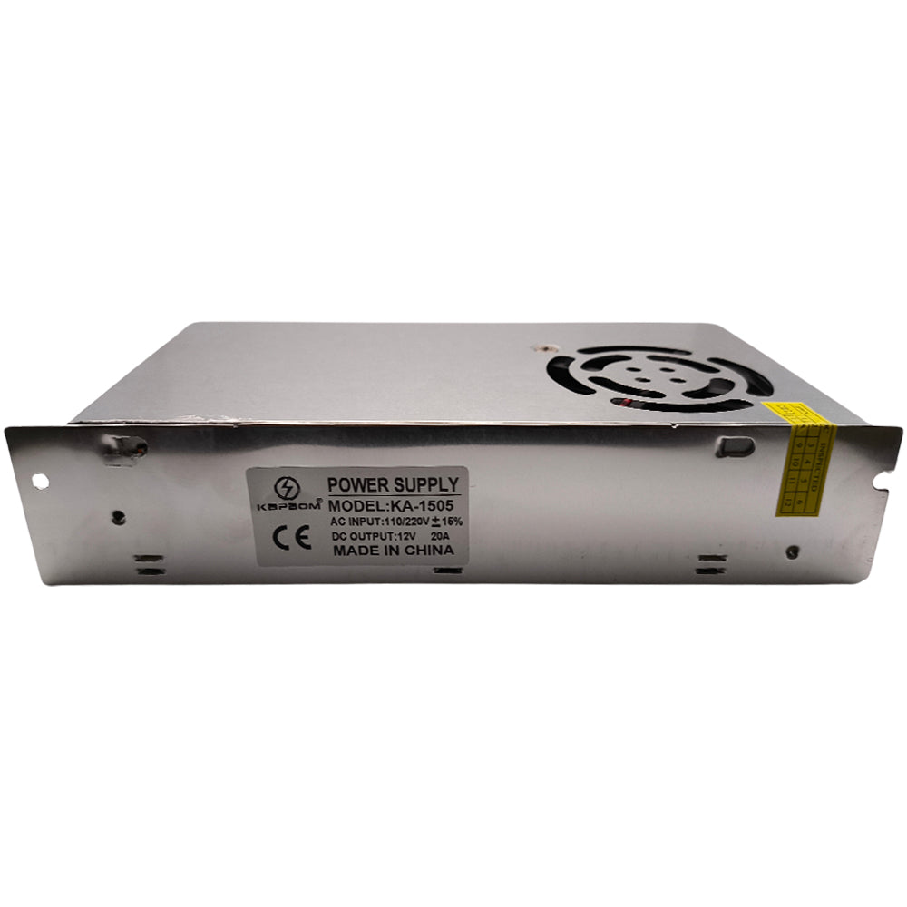 Fonte Chaveada Estabilizada, Potência 12V, 20A, 240W, Kapbom, AC-DC, KA-1505