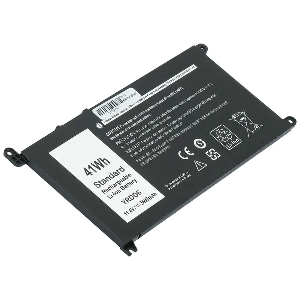 Bateria Notebook Compativel Com Dell Inspiron WDX0R - 11.1V -3700mAh, 41WH - Polimero
