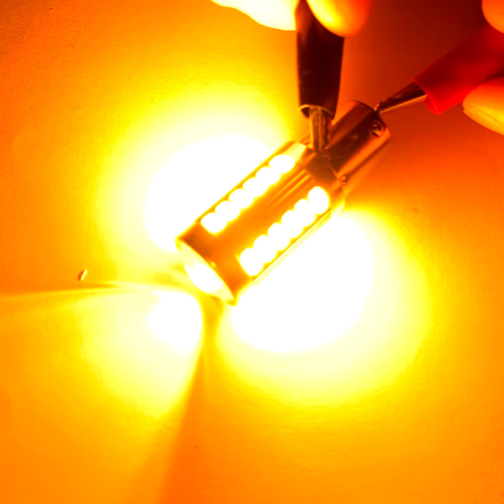 Kit Lâmpada LED CANbus, Para Farol de Carro, Soquete 7440, Amarelo, ASLENT