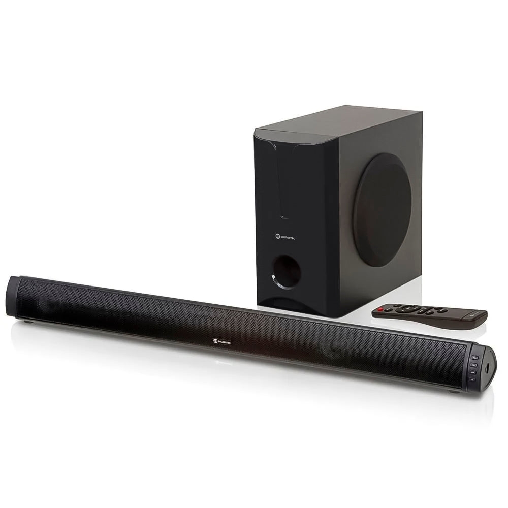 Soundbar 2.1 Canais Bluetooth 180W RMS Com Subwoofer e USB | GT, Goldentec