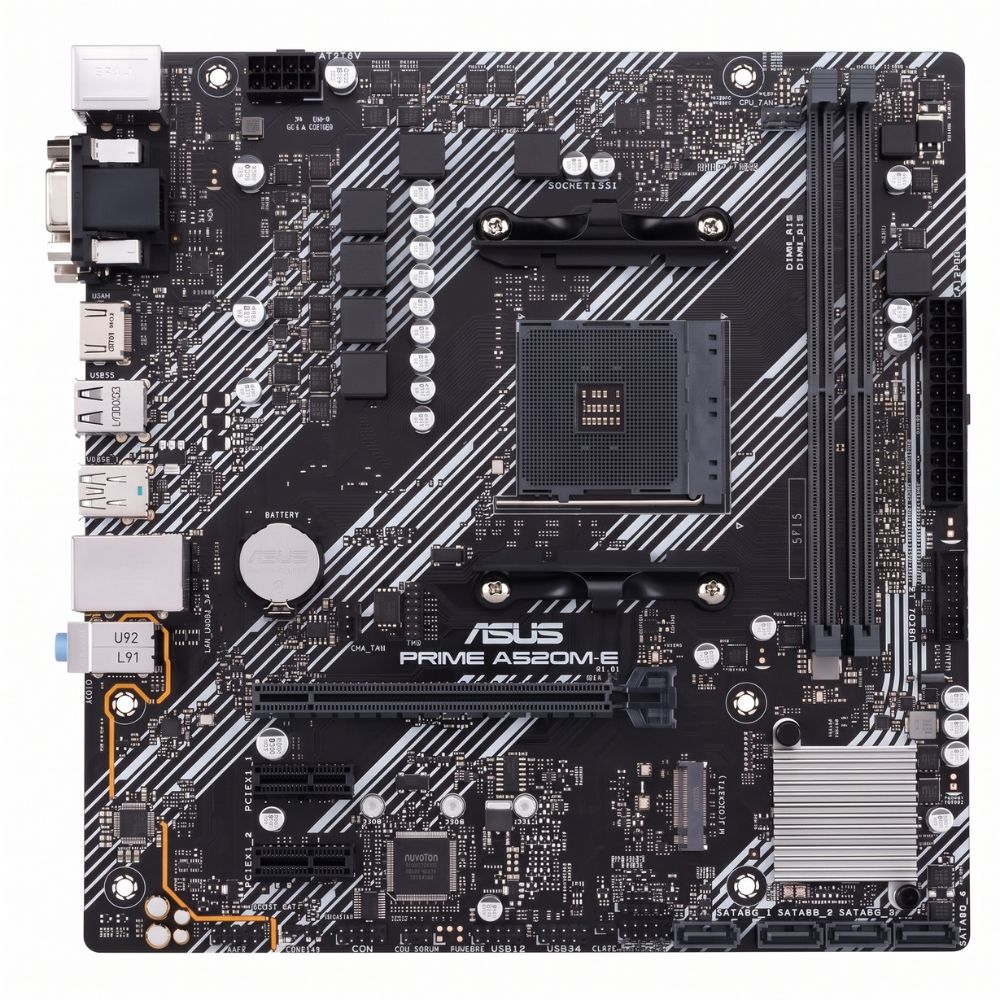 Placa Mãe Asus Prime A520M-E Amd Soquete Am4, DDR4