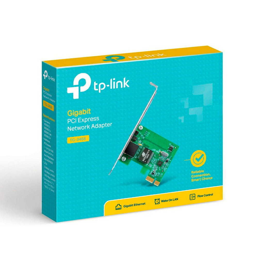 Placa De Rede TP-link 10/100/1000mbps Pci Express TG-3468 Ethernet Gigabit