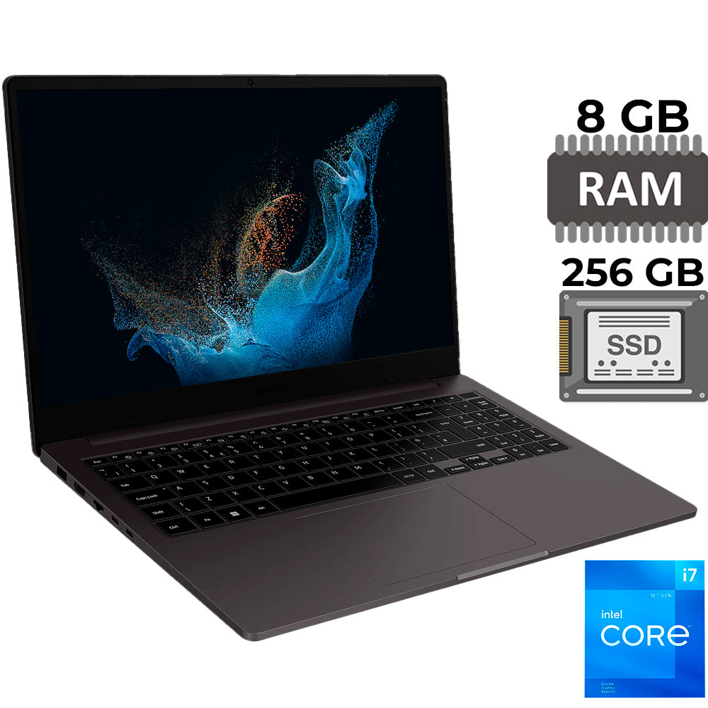 Notebook Samsung Galaxy Book 2, Intel Core i7-1255U, Tela 15.6
