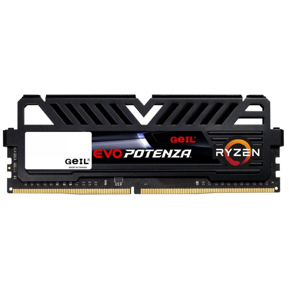 Memória RAM Desktop DDR4 Geil Evo Potenza 8GB, 3200MHz, Black, GAPB48GB3200C16BSC
