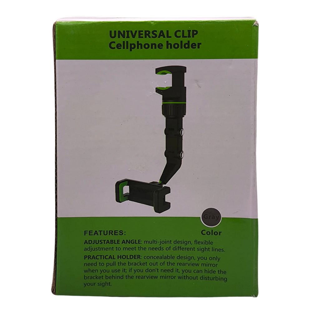 Suporte Veicular Para Celular, Universal, Multifuncional, 360 Graus, Preto/Cinza