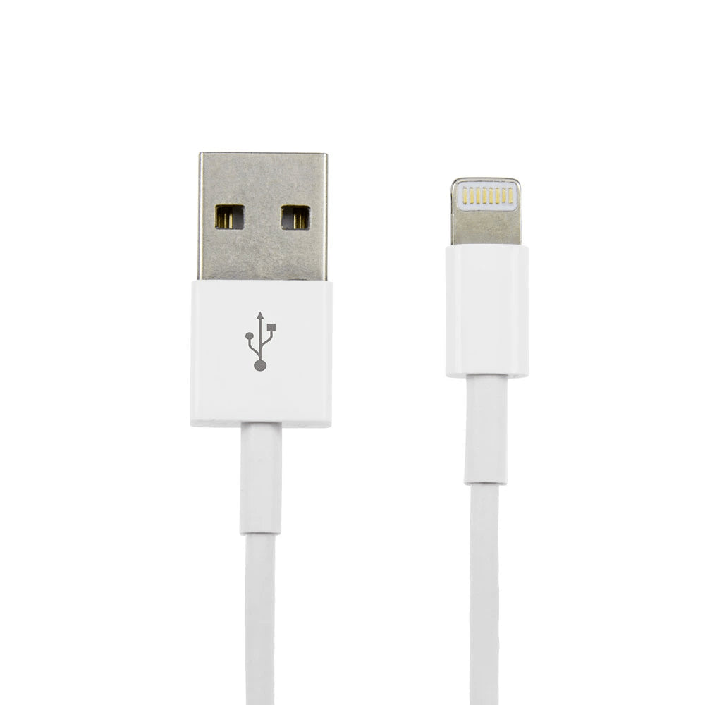 Cabo De Dados e Carregamento Turbo Para iPhone, USB Para Lightning Compatível, 1 Metro, 6A, CB100-2, Branco - A'Gold