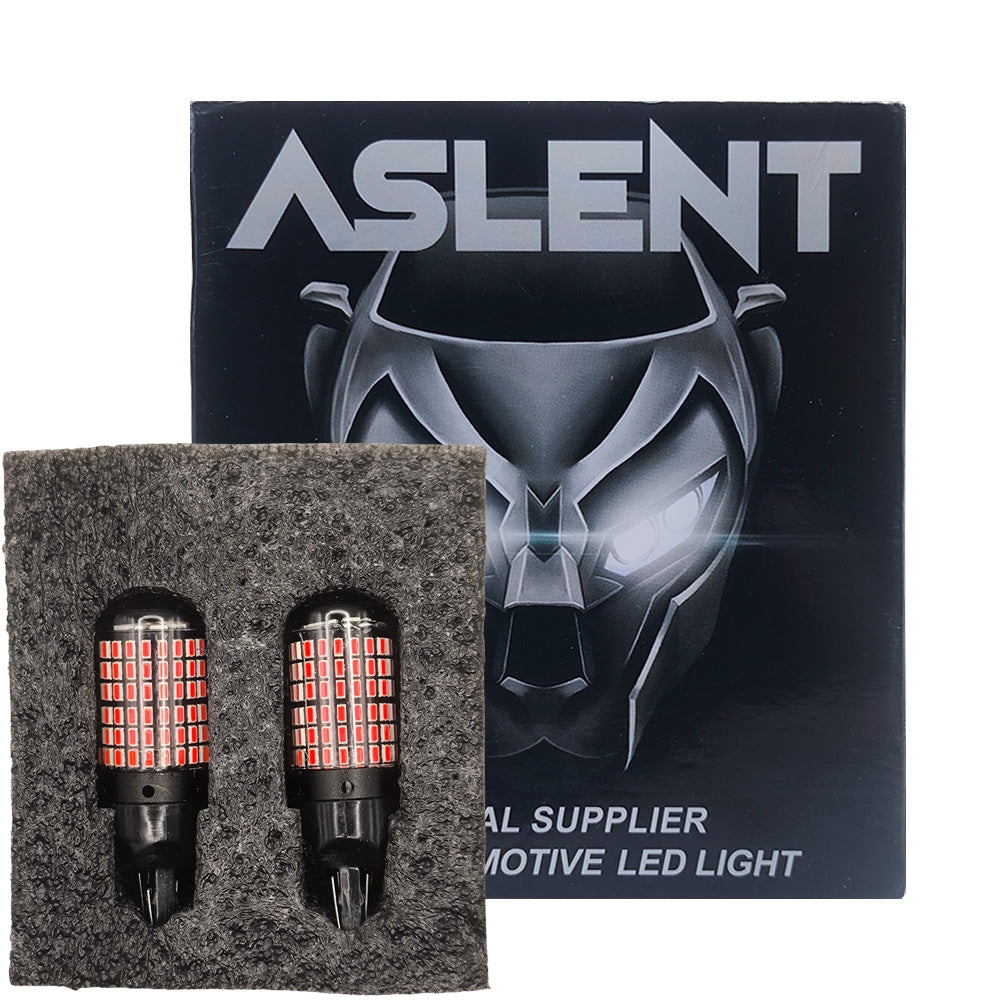Kit Lâmpada LED CANbus, Para Farol de Carro, Soquete 7443, Vermelho, ASLENT