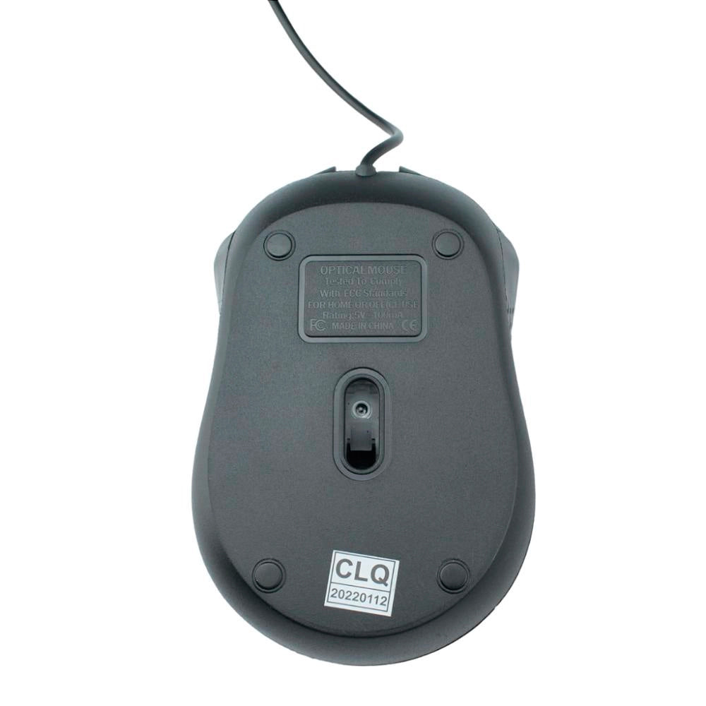 Mouse Óptico Com Fio USB, 1.000 DPI, Scroll Anti-Derrapante, Verde - SB-S02