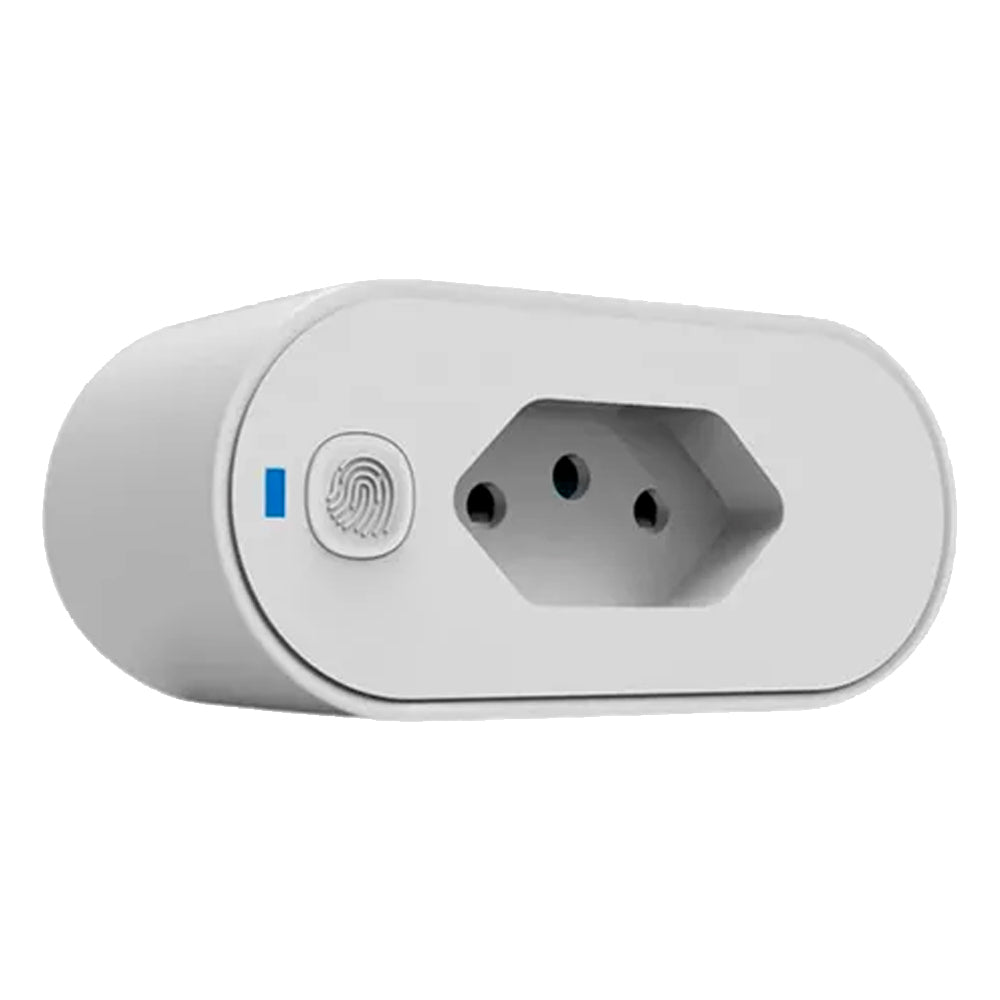 Plug de Tomada Inteligente, Padrão Brasileiro, 16A, Compatível Com Alexa, Google Home, SmartThings, Branco