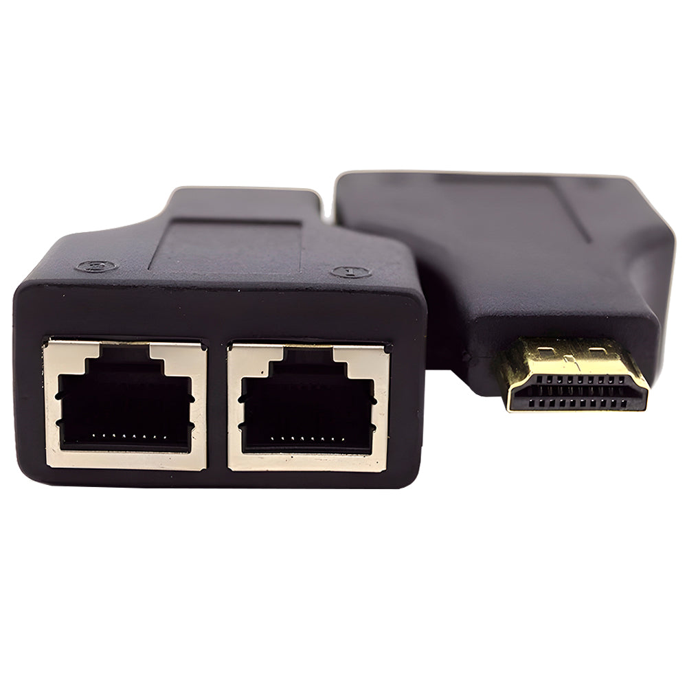 Extensor HDMI 3D, Via Cabo De Rede UTP RJ45 Cat 5e/6, Transmissão Até 30 Metros Em 1080P