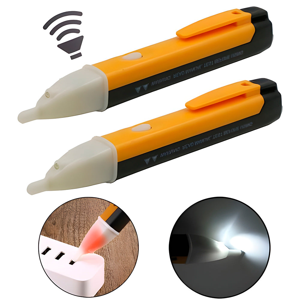 Caneta Detectora de Tensão Com Luz, Alerta Sonoro e Lanterna LED 90v a 1000v Com Pilhas IT-BLUE - LE-1941