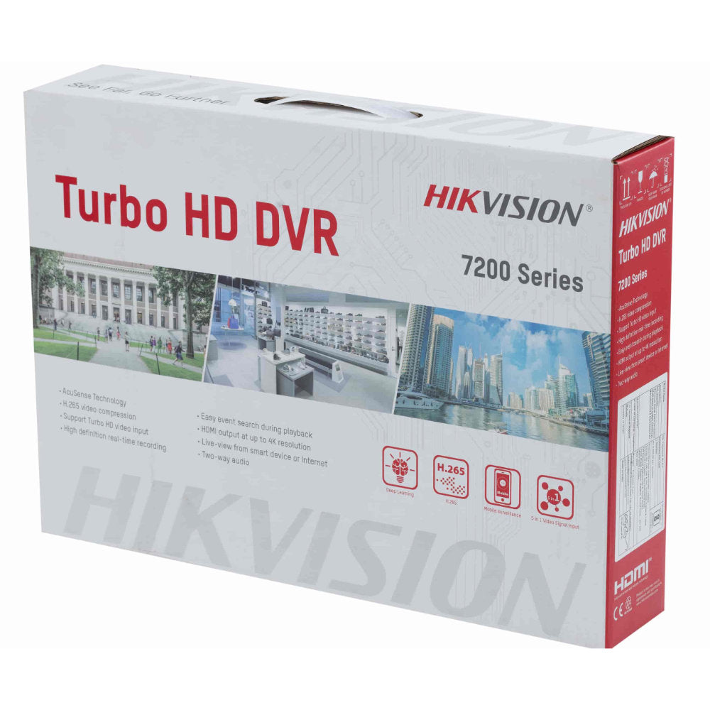 DVR Gravador Digital Hikvision 8 Canais AcuSense 3K iDS-7208HQHI-M1/FA Reconhecimento Facial