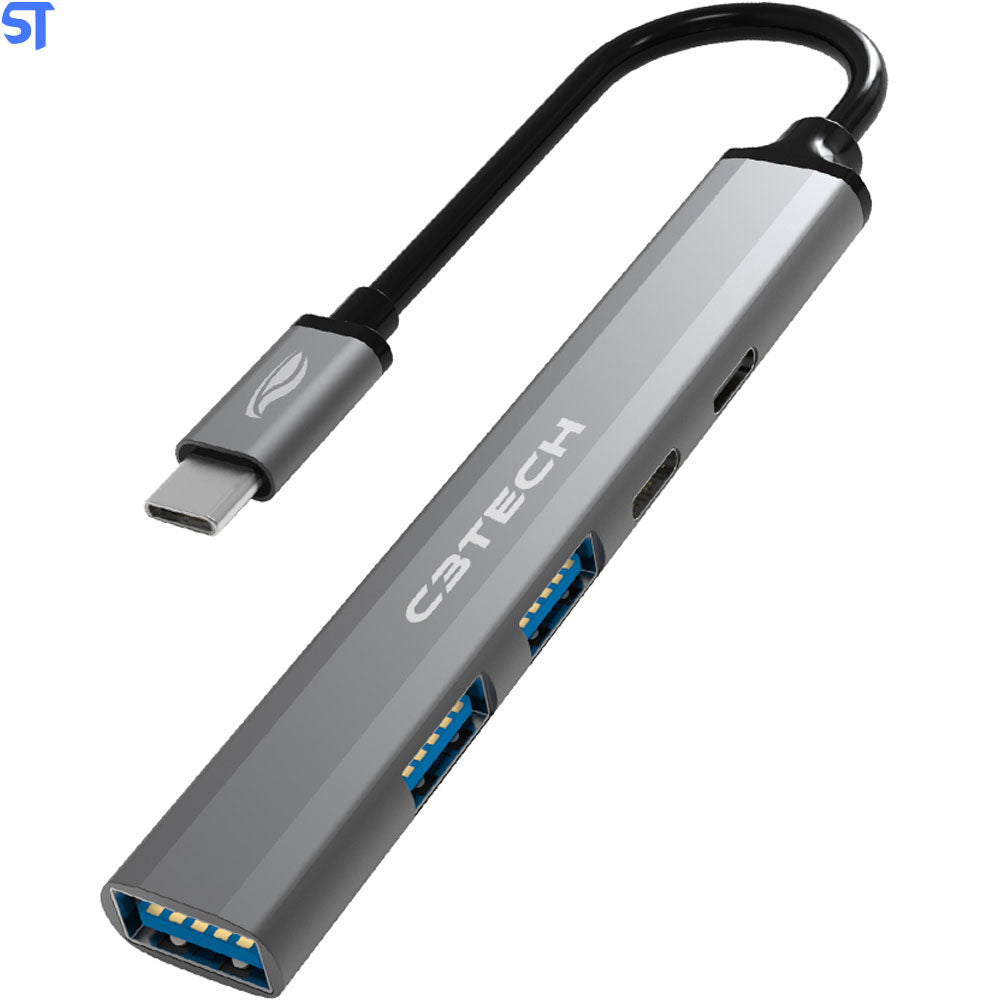 Hub USB-C 3.0 Com 5 Portas HU-P300SI C3Tech