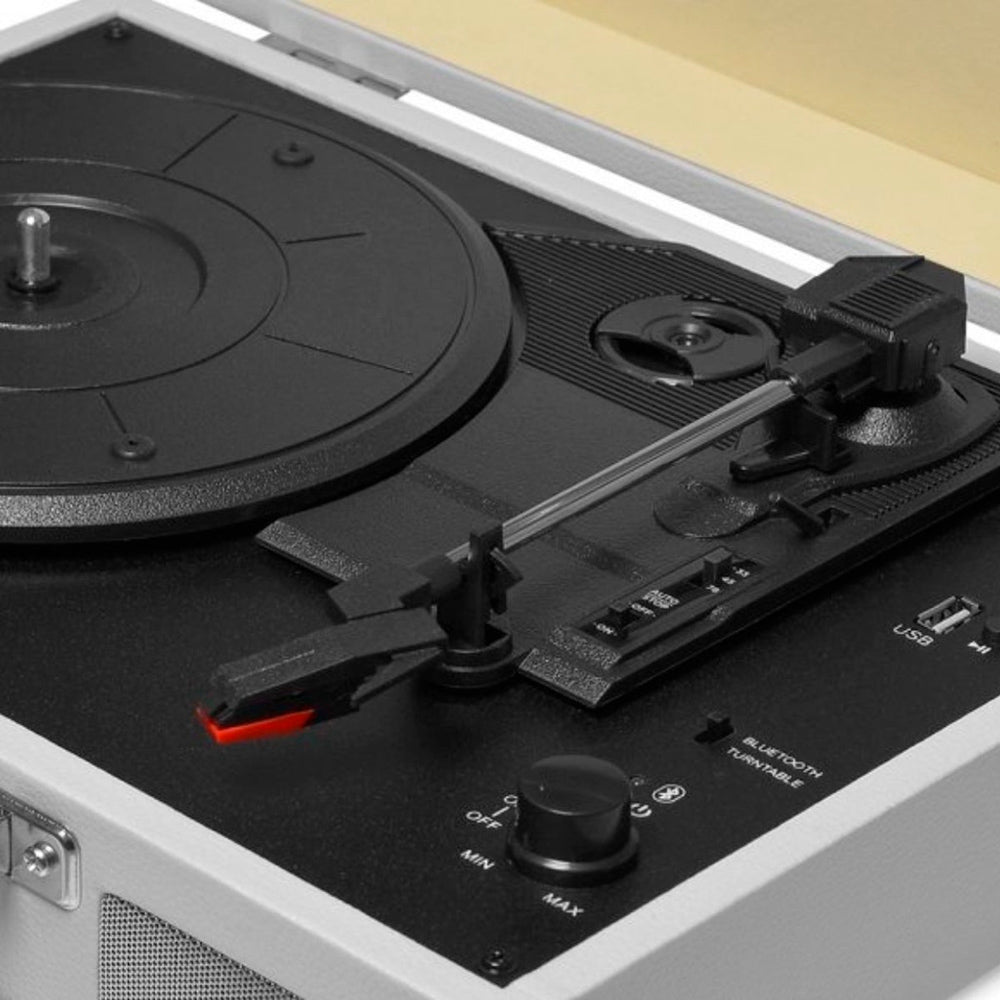 Vitrola Sonetto Chrome Raveo Usb Sand Cor Areia Bivolt