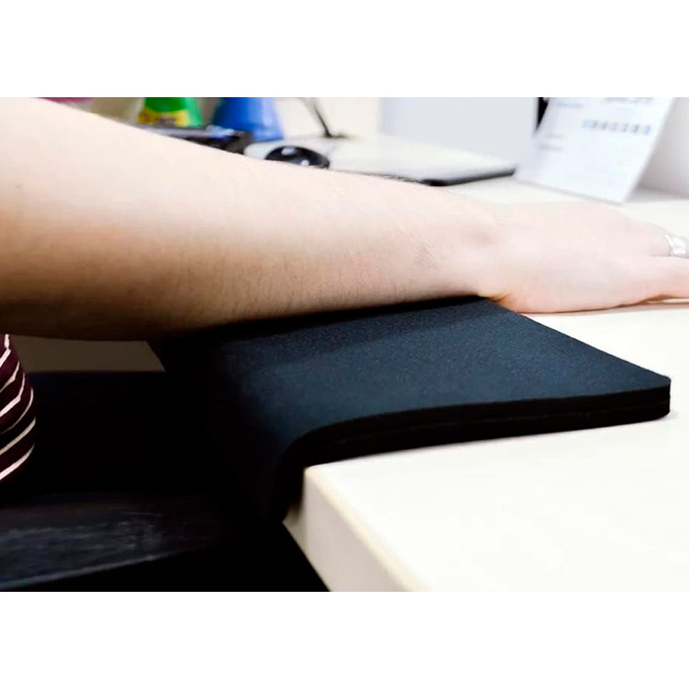 Descanso Ergonômico Quebra-Quina, Reliza Confort Single, Apoio Anatômico - Preto