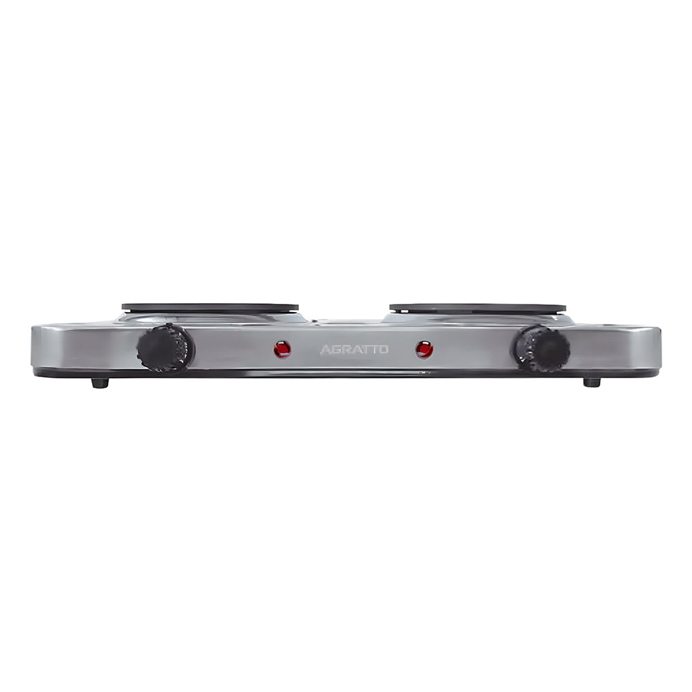 Fogão Elétrico Agratto De Mesa FM-02 Com 2 Bocas, 2000W - 220V