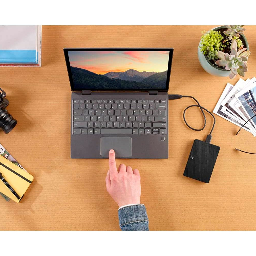 HD Externo Portátil Seagate Expansion 1TB, USB 3.0, 2.5", Preto, STKM1000400, Plug & Play, Compatível com Windows/Mac