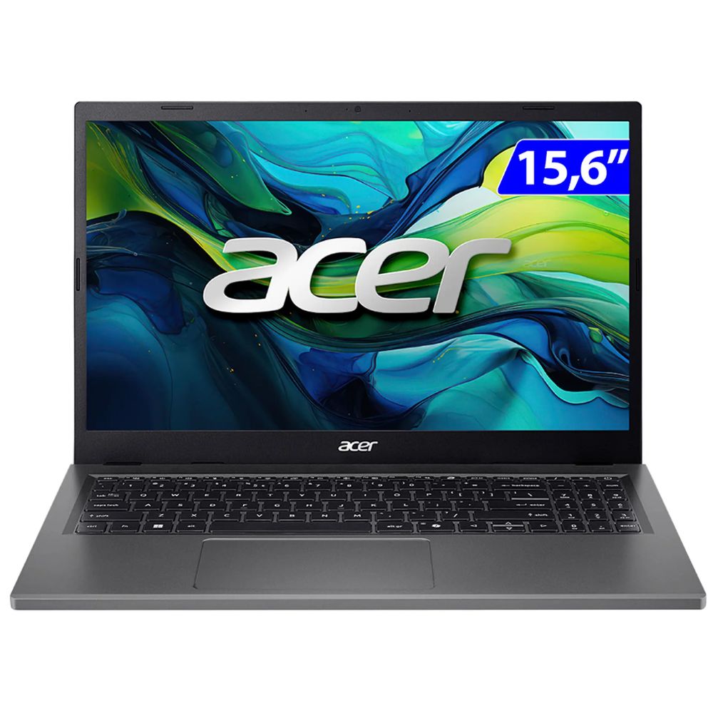 Notebook Acer Aspire Go 15 Core i7 13620H 4.90Ghz, 15.6" FHD, 16GB, 512GB SSD, Windows 11 - AG15-71P-71YM Cinza Aço