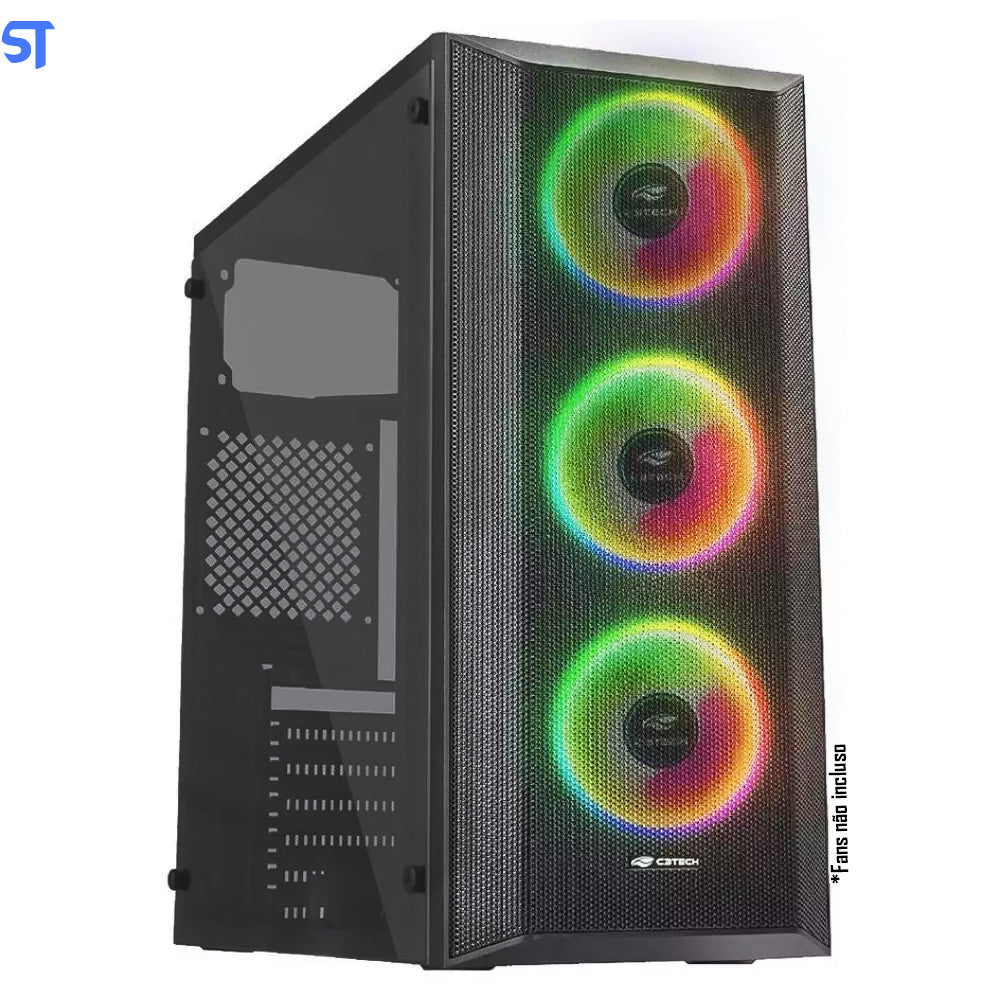 Computador Gamer AMD Ryzen 5-5500 Placa De Vídeo GTX1050-4GB SSD-240-Kingston 8GB-RAM Fonte-500W Gab-220BK