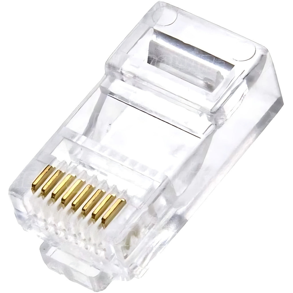 Conector Cristal RJ45 Cat5e/Cat6e EZ Exbom Vazado, CONT-RJ45V1K, 8P8C - Unidade