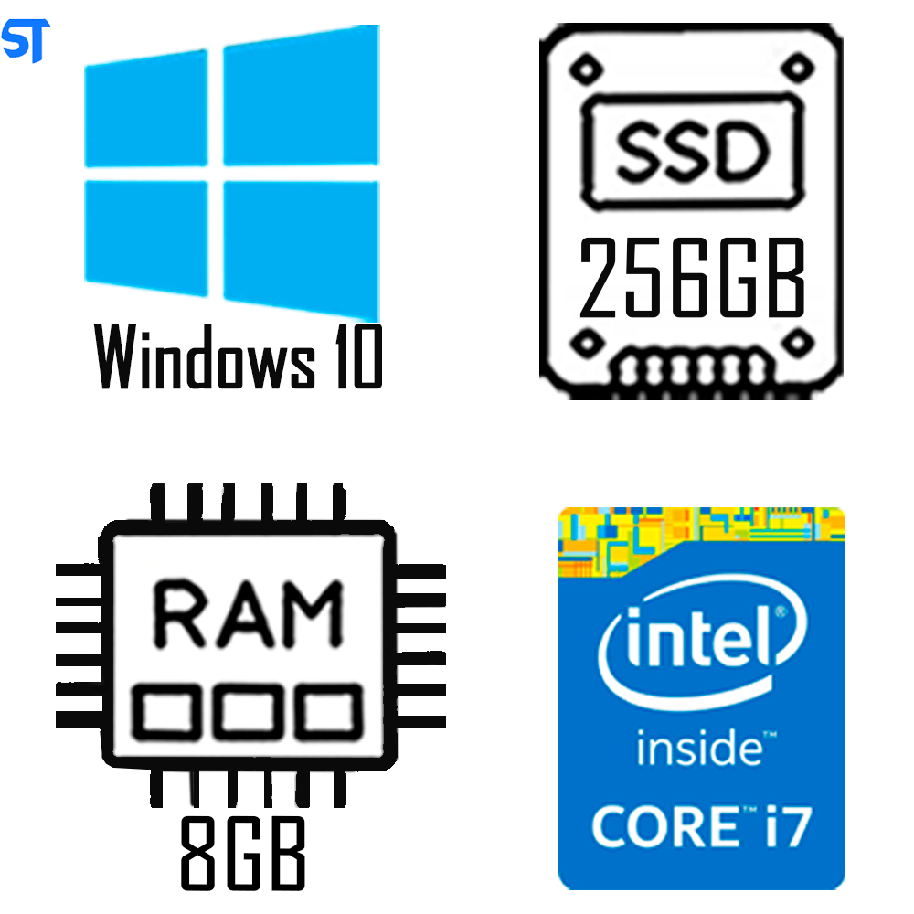Computador Core i7-3770-HD SSD 256GB -Memória Ram 8GB At- Windows 10
