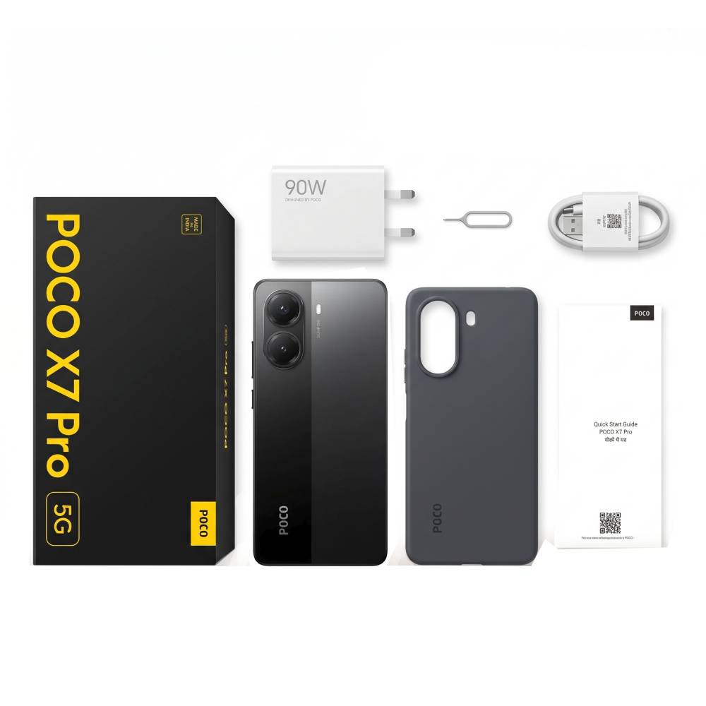 Smartphone Xiaomi Poco X7 Pro, 5G, 512GB, 12GB RAM, Câmera 50MP, Tela 6.67" AMOLED, Dual Sim, Preto
