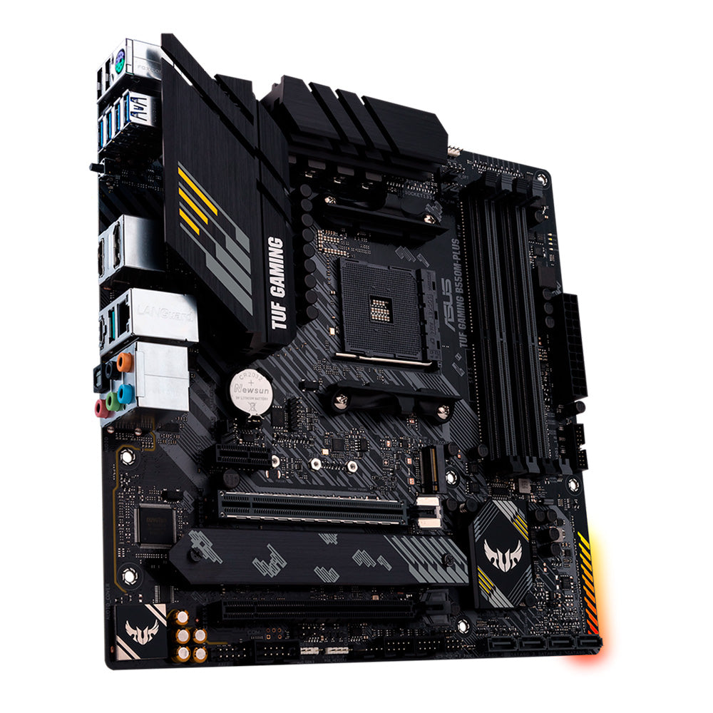 Placa Mãe Asus TUF GAMING B550M-PLUS, AMD AM4, Com 4 Slots RAM DDR4, mATX