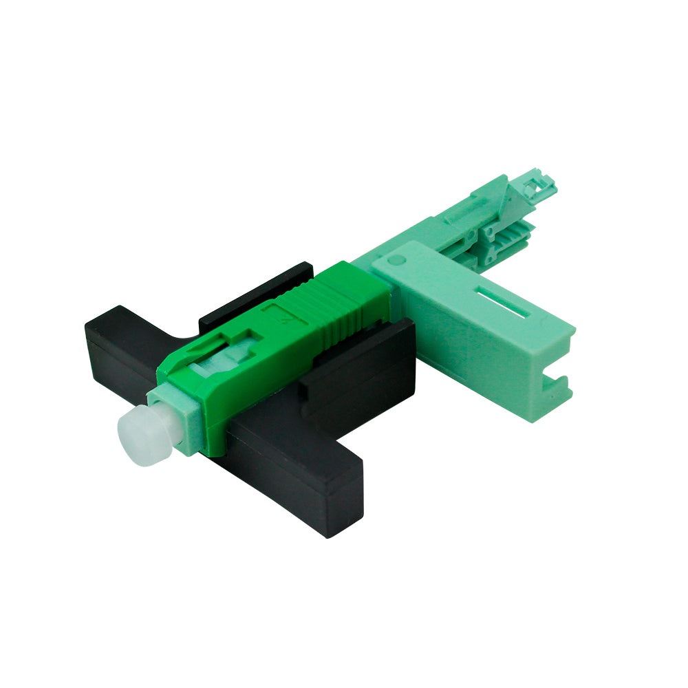Conector Óptico, Tipo Fast, Com Trava, One Click, SC/APC, Verde