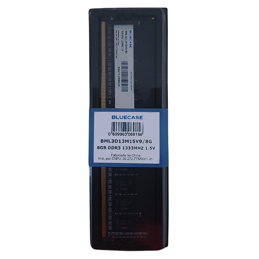 Memoria Ram Desktop 8GB 1333MHZ  DDR3 Long-DIMM 1.5V Dual Rank Bluecase BML3D13M15V9/8G
