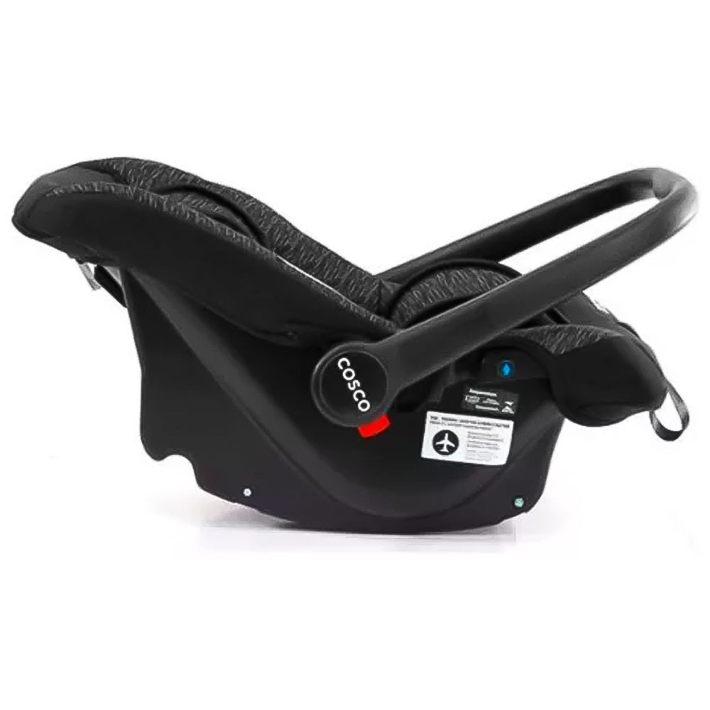 Conjunto Travel Carrinho Bebê Reclinável + bebê Conforto Preto Reverse-Cosco