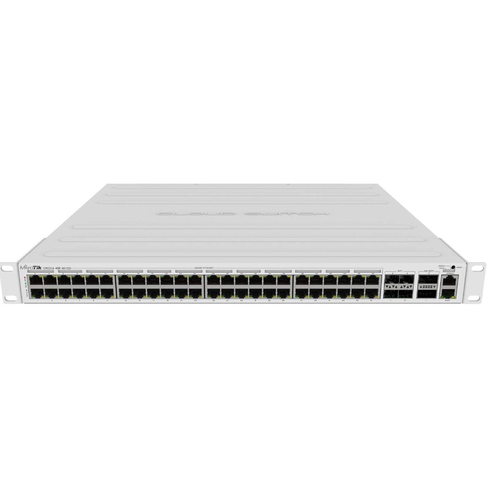 Switch Cloud Series MikroTik CRS354-48P-4S+2Q+RM Gerido, L3, Gigabit Ethernet (10/100/1000)