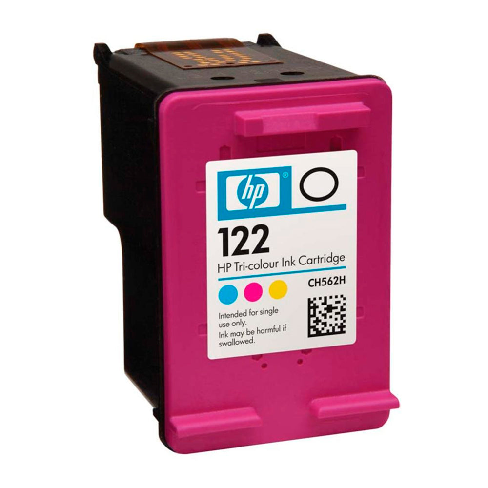 Cartucho de Tinta HP 122 Colorido, Original, CH562HB, Para HP DeskJet 1000-2050-3050-2000 - Rende Até 100 Páginas